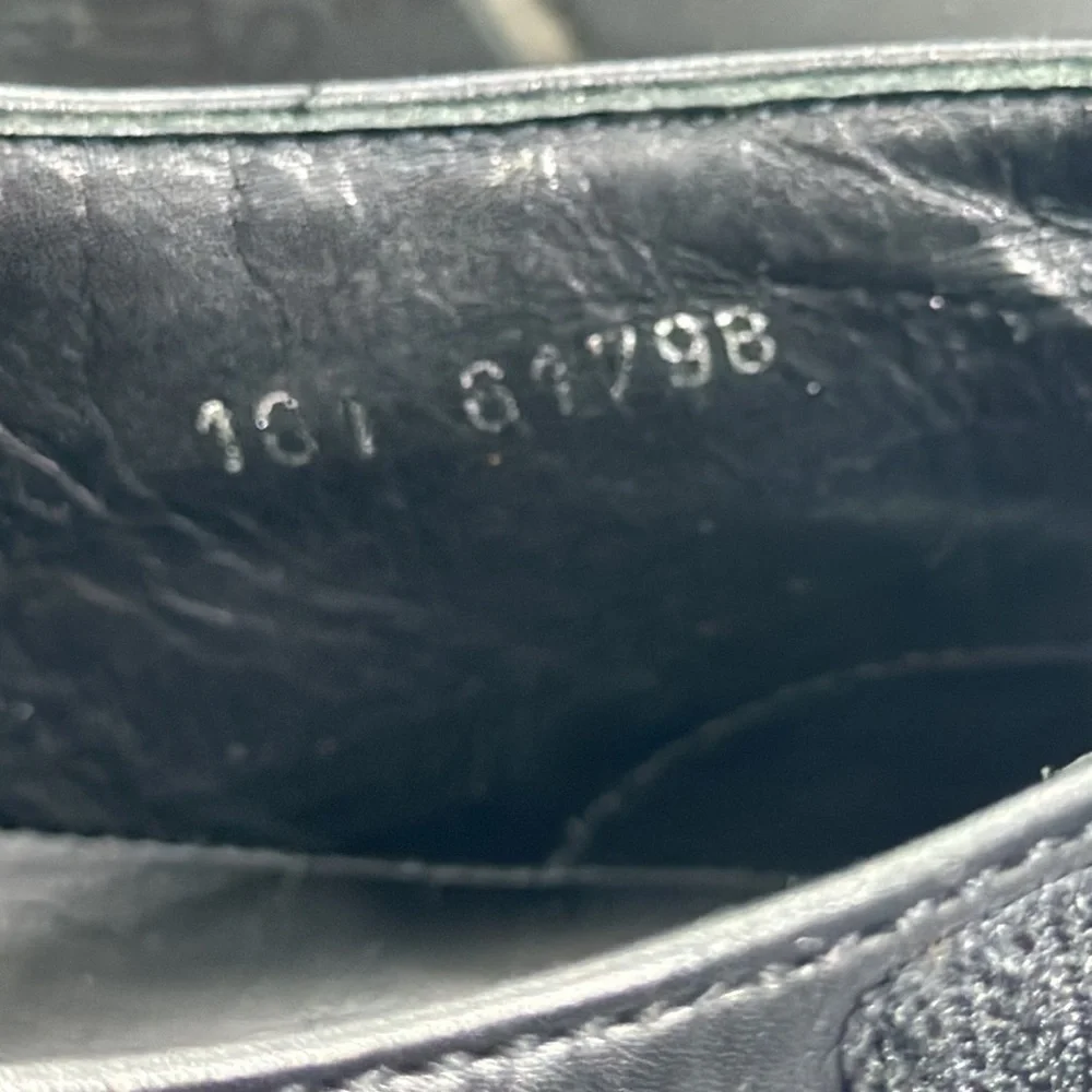 GUCCI shoes black leather loafer slip on flats size 9.5 Luxury comfort - Picture 11 of 13